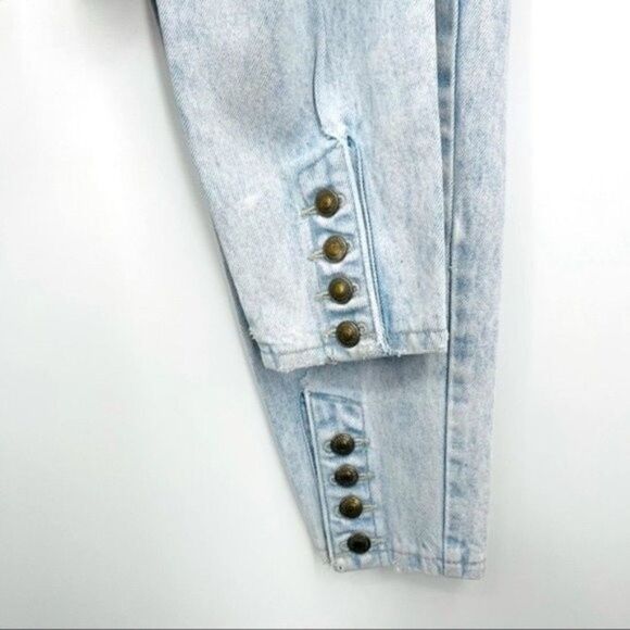Vintage Jordache blue mom jeans size 11 or 28 light wash BoxD - Picture 5 of 10